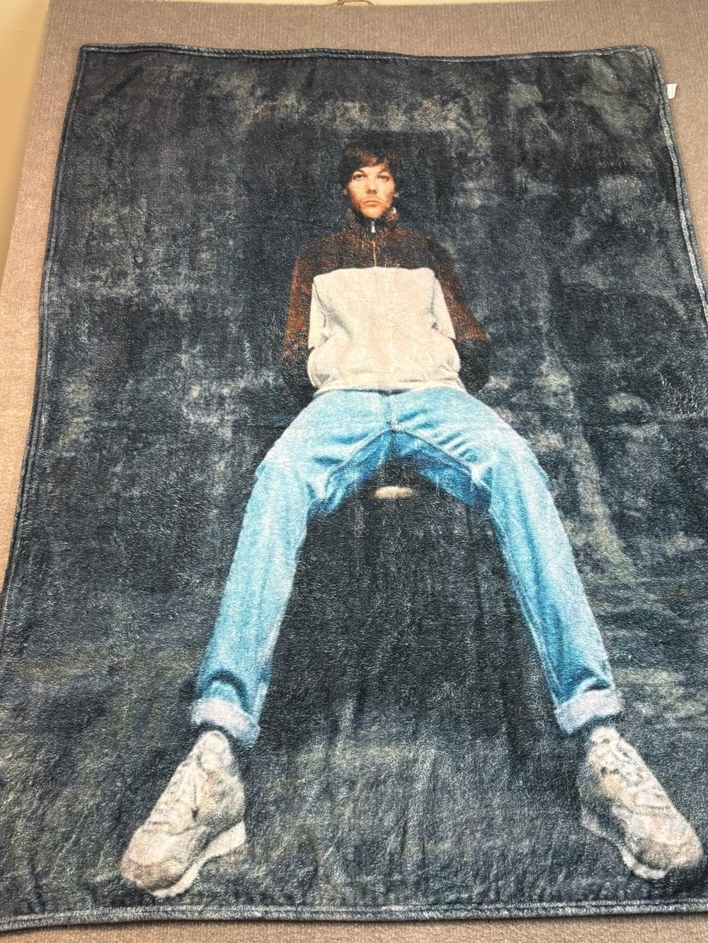 LouisTomlinson One Direction Fleece Throw 50x40 Photo Fan Merch